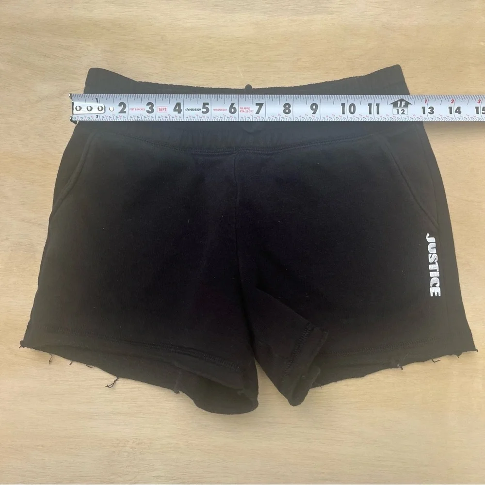 Kids Girls Justice Black Shorts Size Medium